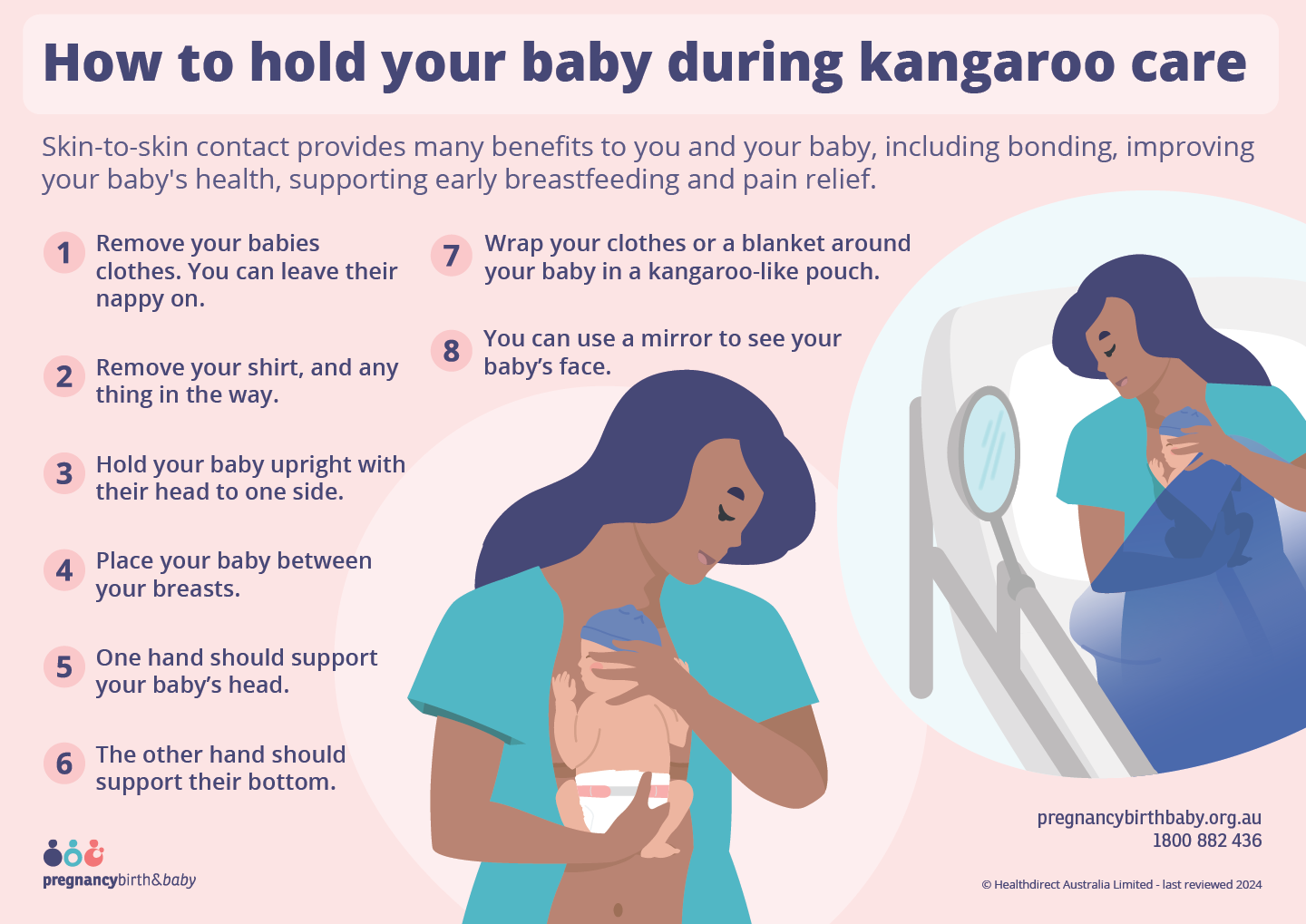 Kangaroo care guide How to hold your baby during kangaroo care